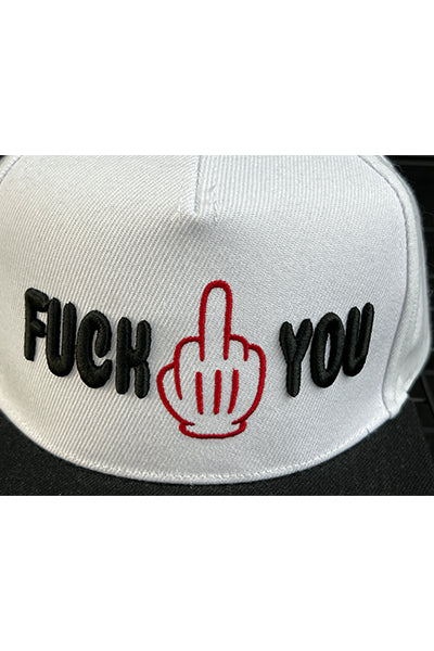 Beechfield Cap mit humorvollen Spruch Fuck You bestickt