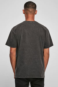 Herren Oversize Shirt Lets Play Acid Washed