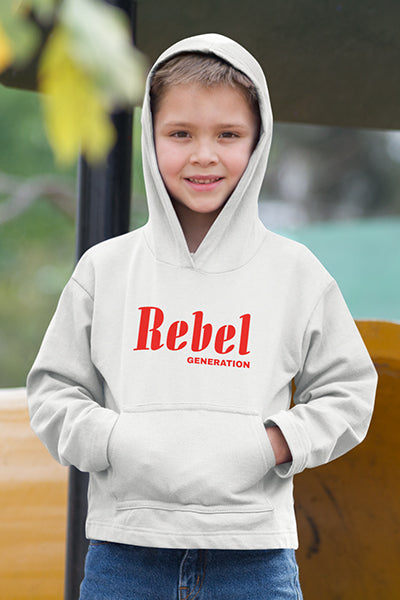 Kinder Hoodie mit "Rebel Generation" Aufdruck