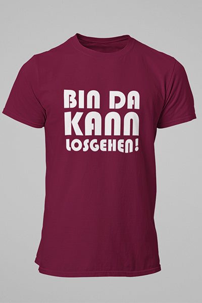 Herren T-Shirt Bin da kann losgehen