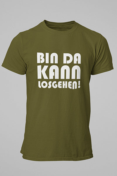 Herren T-Shirt Bin da kann losgehen