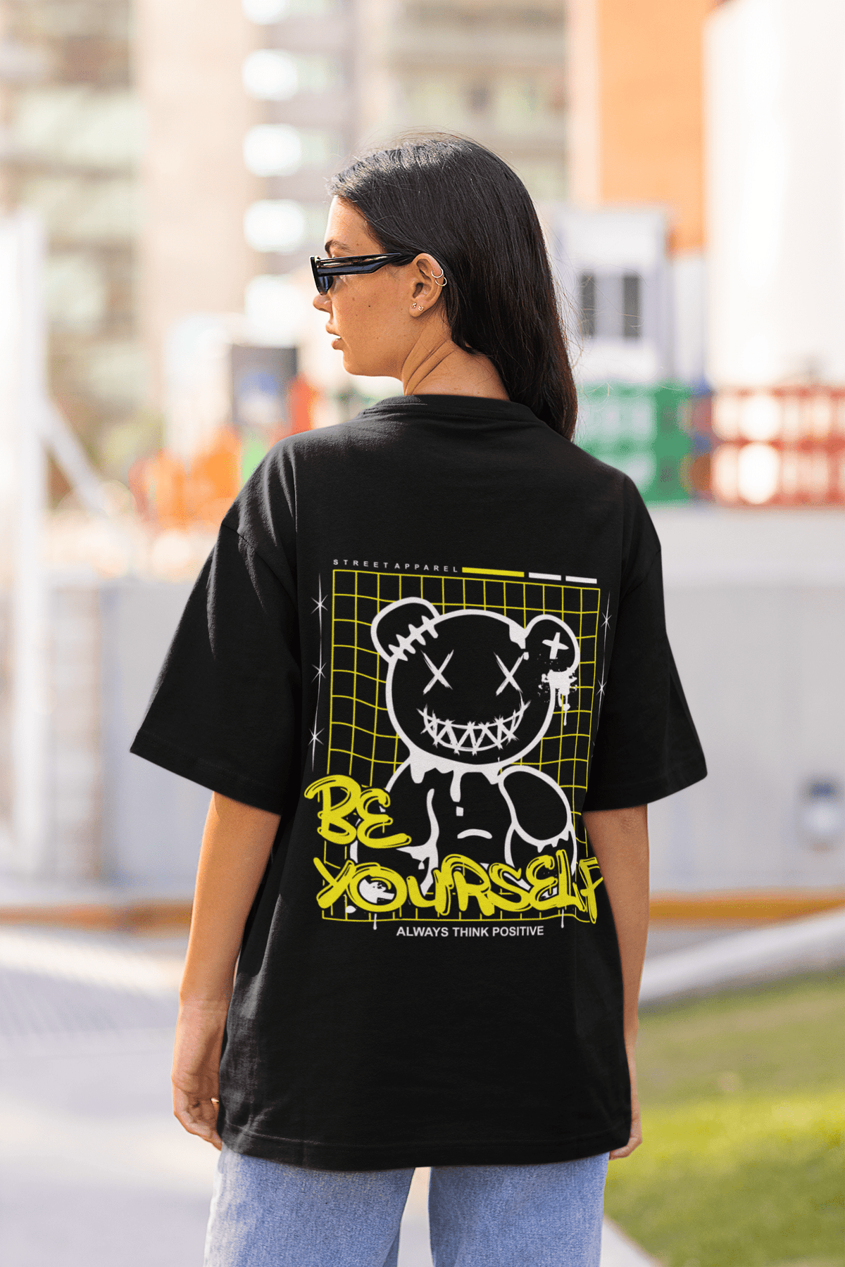 Damen Oversize Shirt Be Yourself