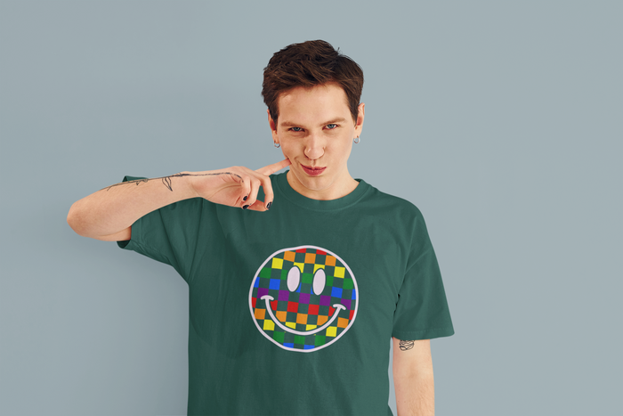 LGBT T-Shirt mit Smiley -Aufdruck Variante 2