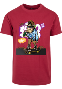 Herren T-Shirt mit lässigen Skateboardfahrer Aufdruck