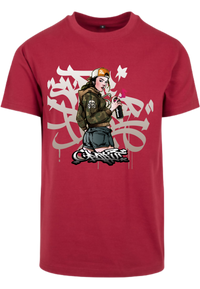 Herren T-Shirt dem beeindruckenden Sprayerin Aufdruck