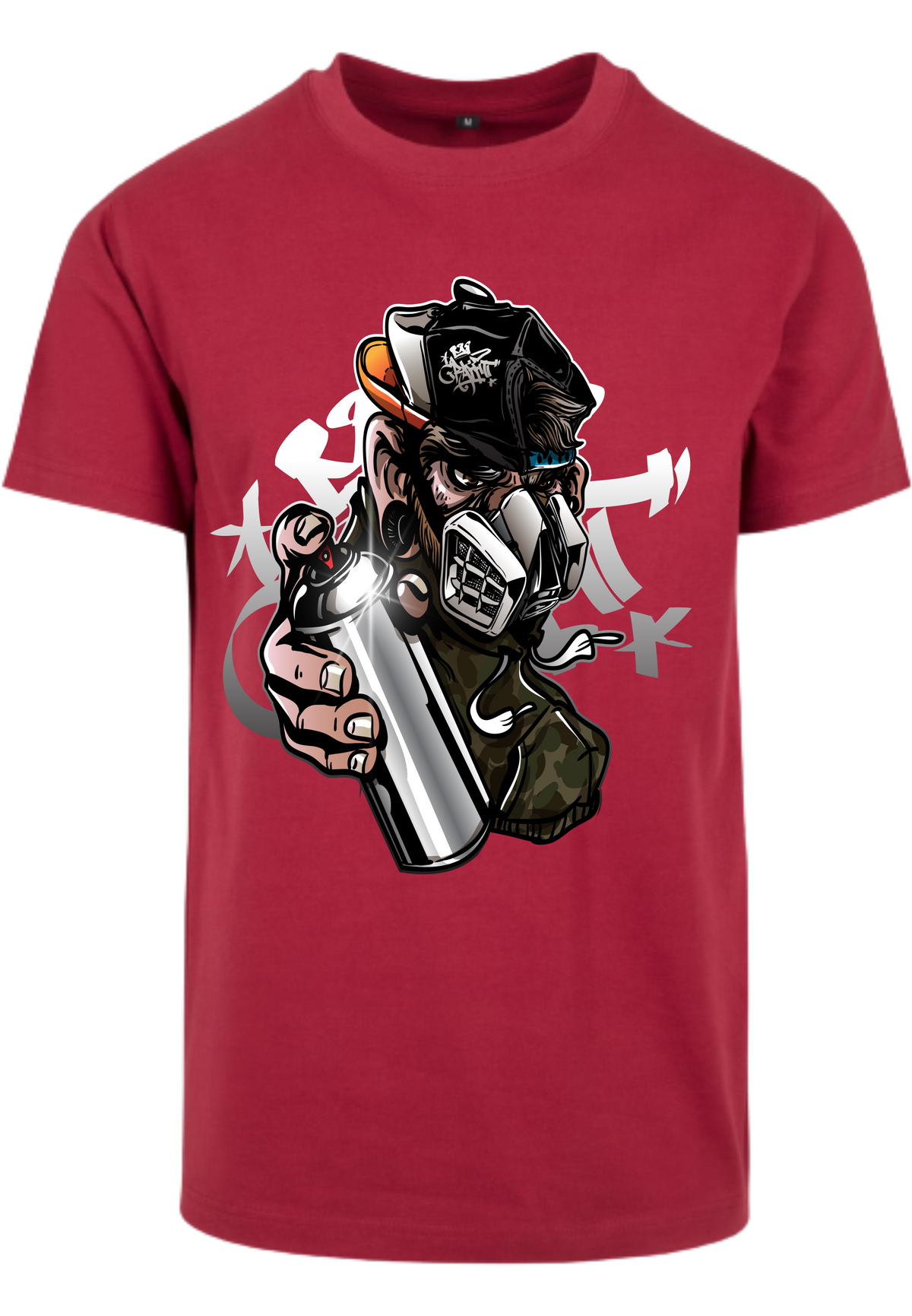 Herren T-Shirt mit beeindruckenden Graffiti-Sprayer Aufdruck