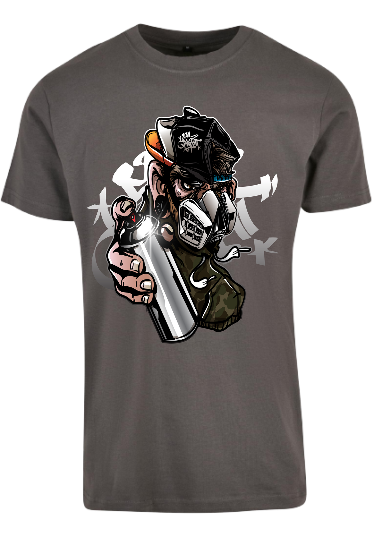 Herren T-Shirt mit beeindruckenden Graffiti-Sprayer Aufdruck