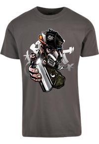 Herren T-Shirt mit beeindruckenden Graffiti-Sprayer Aufdruck