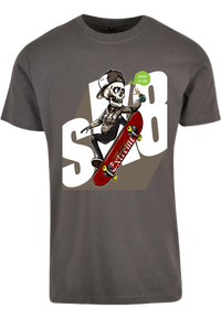 Herren T-Shirt mit einzigartigen Skelett-Skater Aufdruck