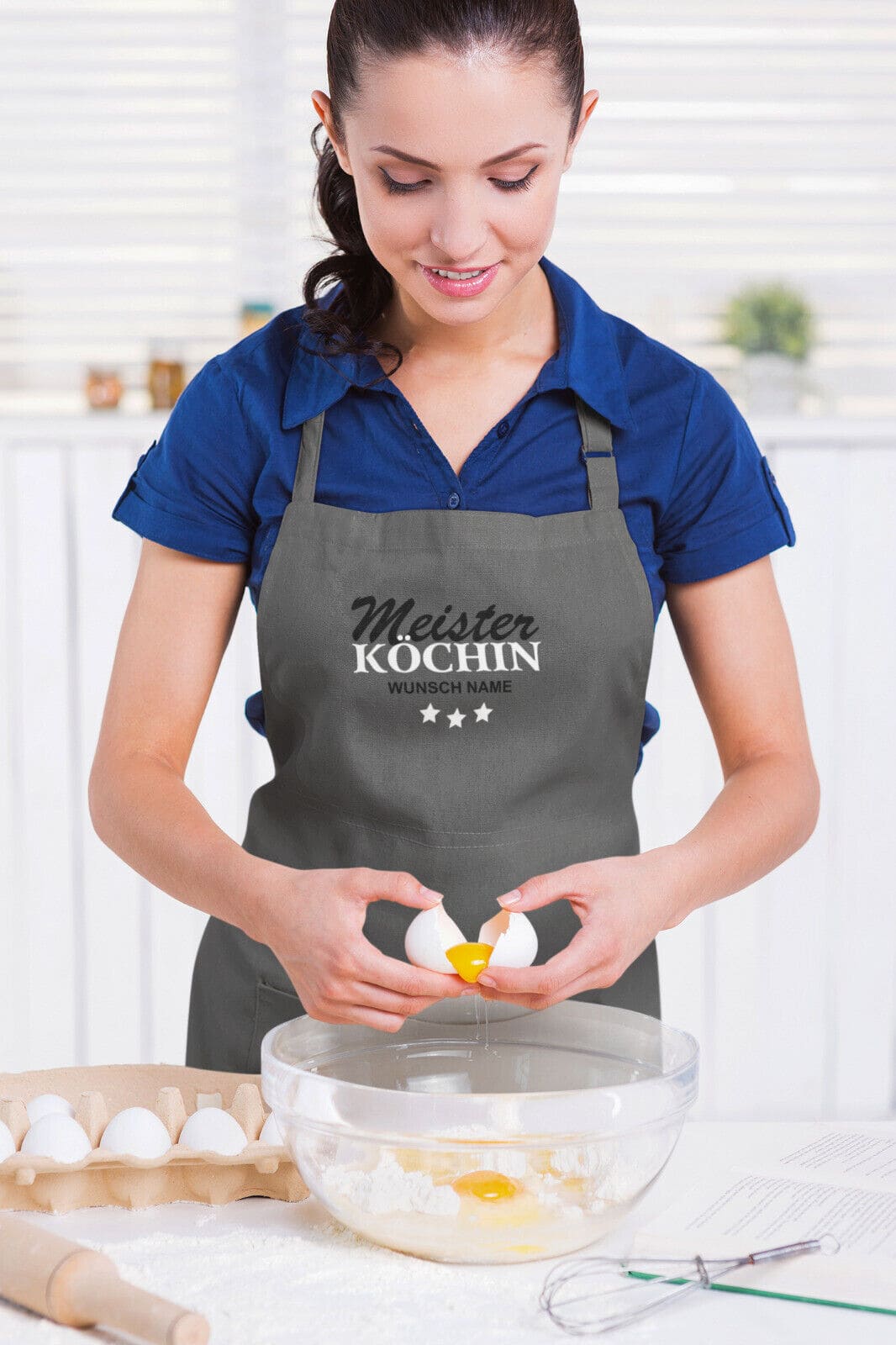 Kochschürze Meister Köchin mit Wunschnamen