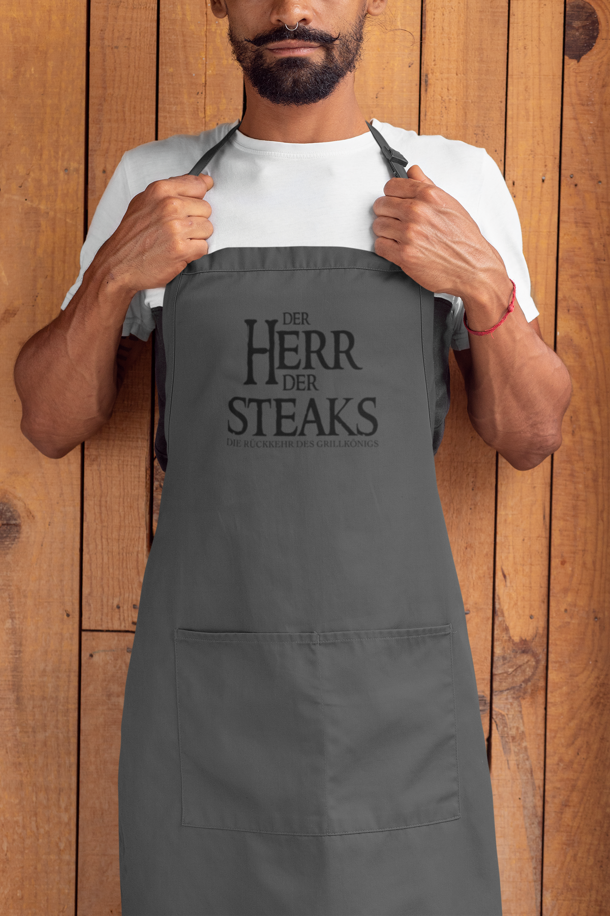 Grill-Schürze für Männer mit Spruch Der Herr der Steaks