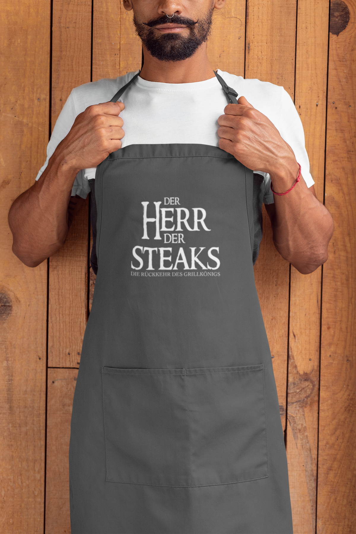 Grill-Schürze für Männer mit Spruch Der Herr der Steaks