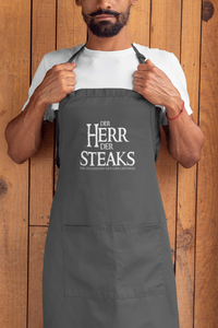 Grill-Schürze für Männer mit Spruch Der Herr der Steaks