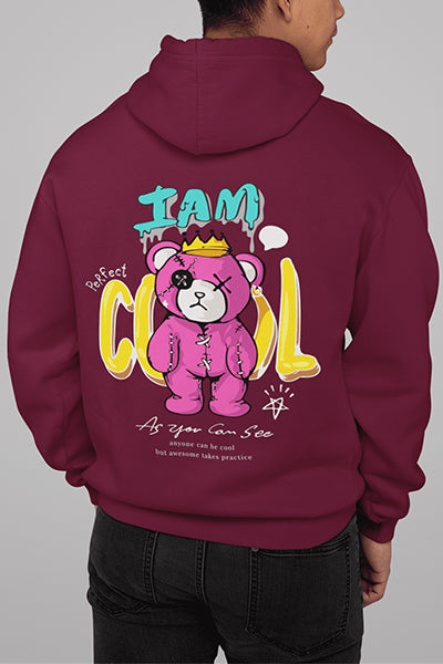 Herren Hoodie Iam Cool Back Print