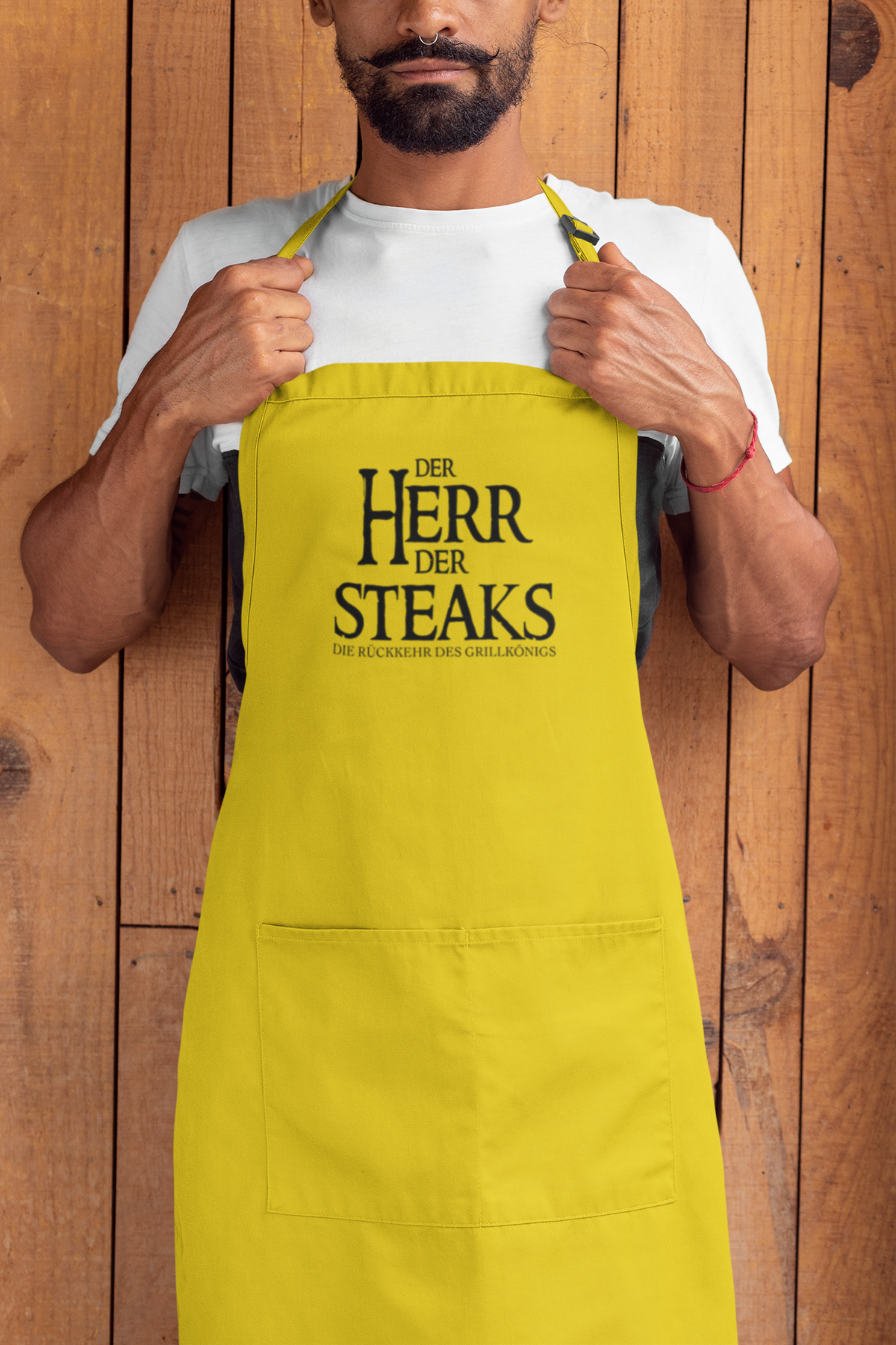 Grill-Schürze für Männer mit Spruch Der Herr der Steaks