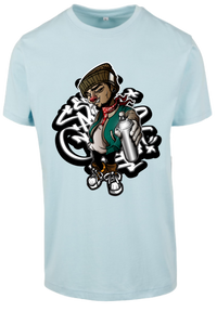 Herren T-Shirt mit Graffiti-Sprayer Aufdruck