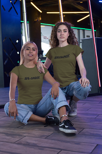 Beste Freunde Partner T-Shirt Set mit Blondie und Brownie Aufdruck