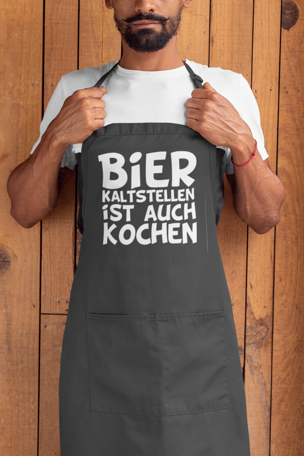 Kochschürze Bier Kaltstellen ist auch Kochen