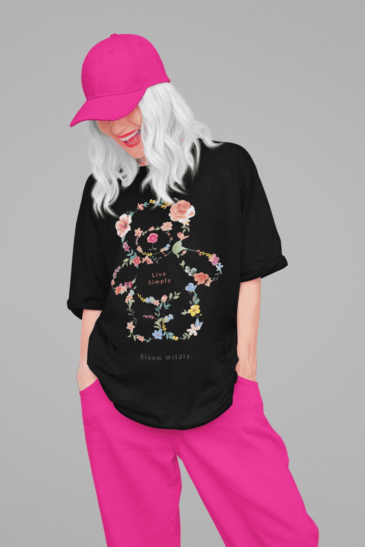 Damen Oversize Shirt Live Simply