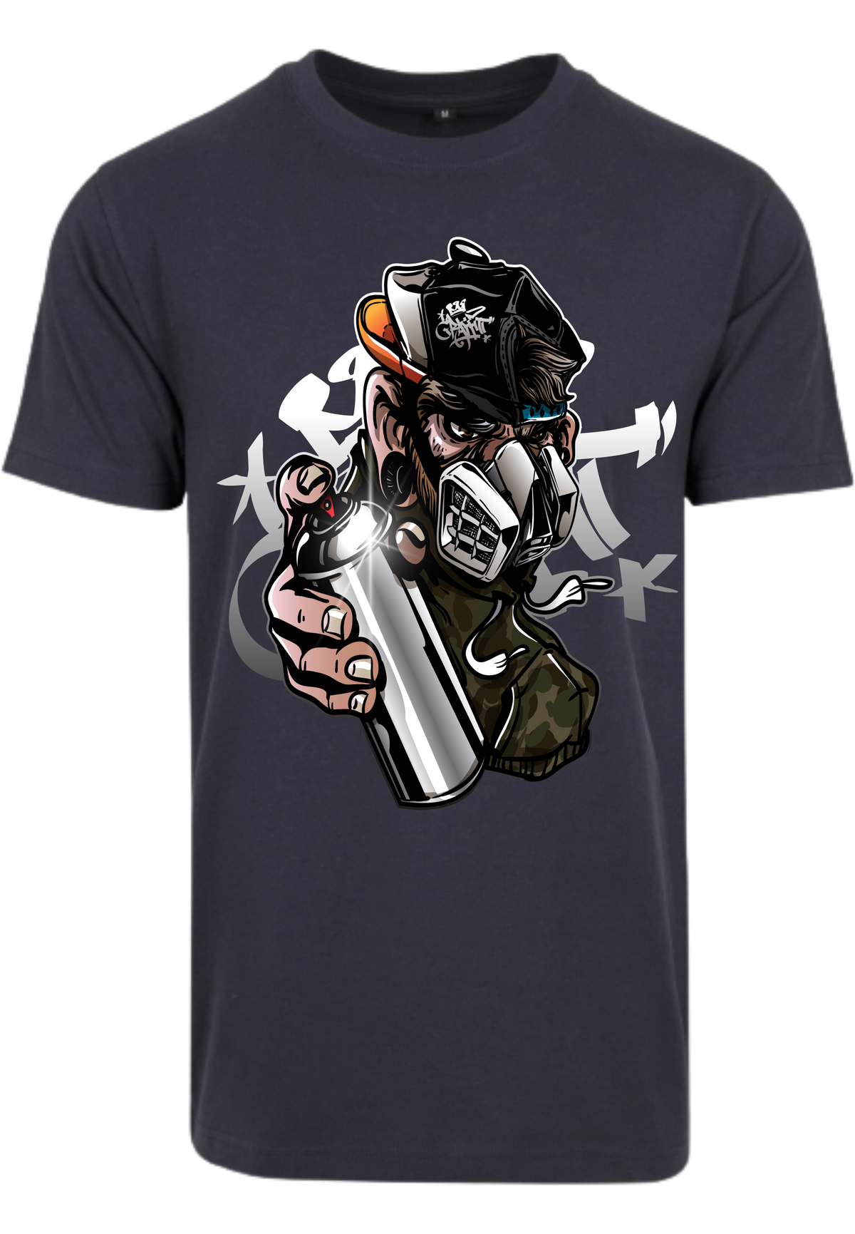 Herren T-Shirt mit beeindruckenden Graffiti-Sprayer Aufdruck