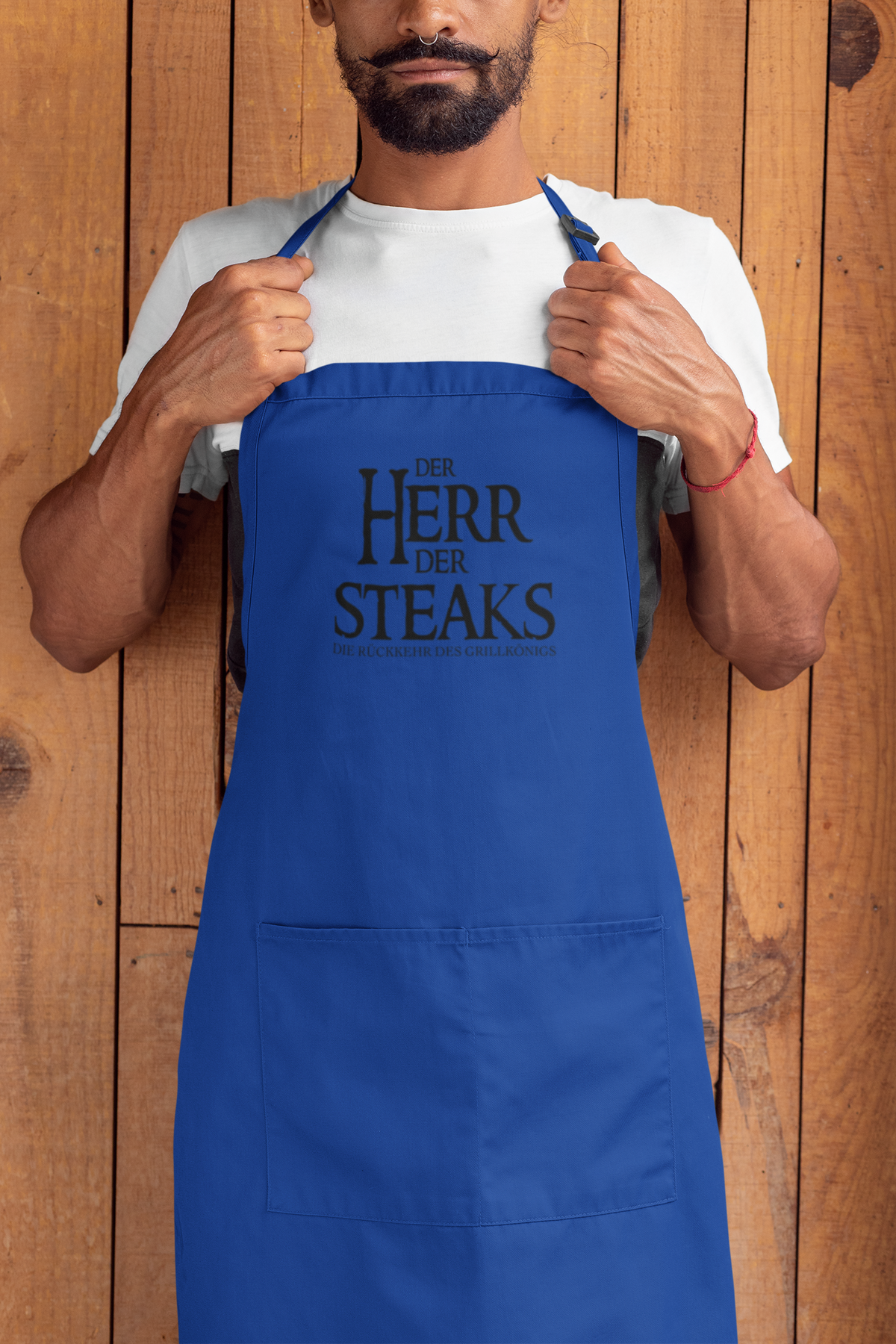Grill-Schürze für Männer mit Spruch Der Herr der Steaks