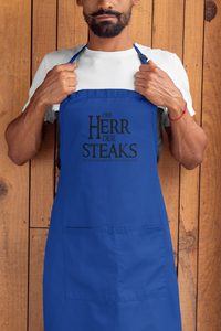Grill-Schürze für Männer mit Spruch Der Herr der Steaks