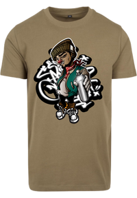 Herren T-Shirt mit Graffiti-Sprayer Aufdruck