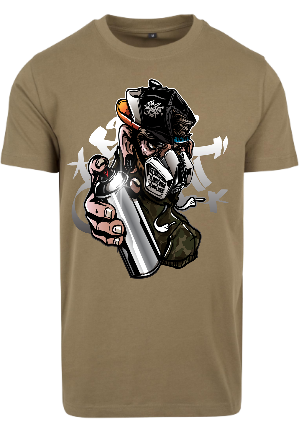 Herren T-Shirt mit beeindruckenden Graffiti-Sprayer Aufdruck
