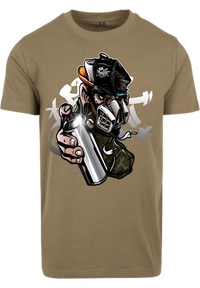 Herren T-Shirt mit beeindruckenden Graffiti-Sprayer Aufdruck