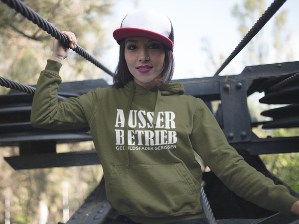 Frauen Hoodie Ausser betrieb