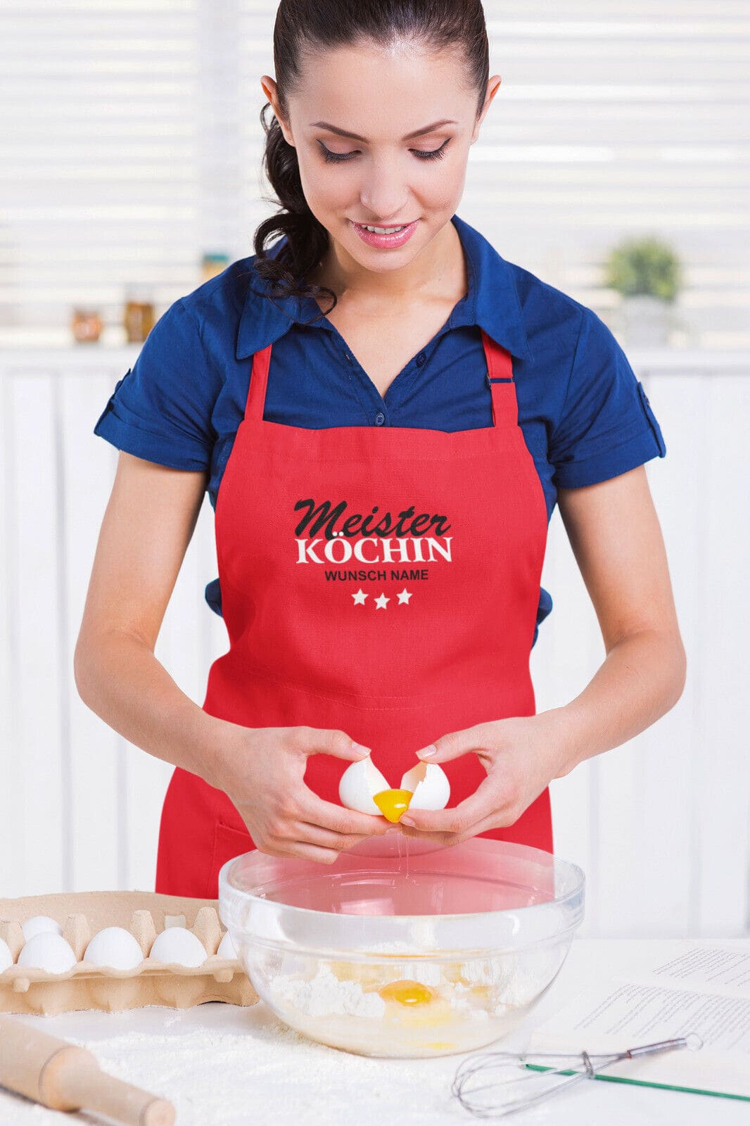 Kochschürze Meister Köchin mit Wunschnamen