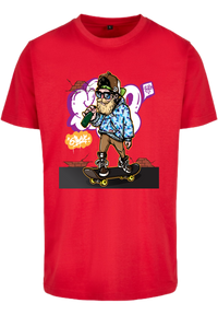 Herren T-Shirt mit lässigen Skateboardfahrer Aufdruck