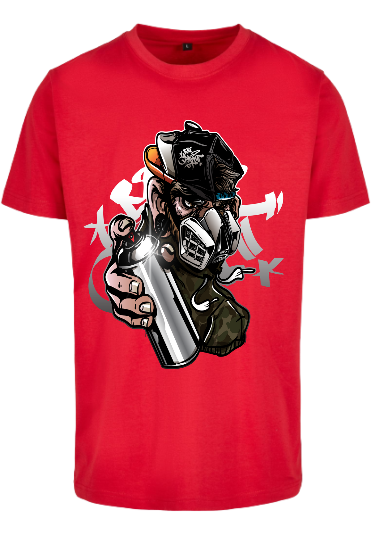 Herren T-Shirt mit beeindruckenden Graffiti-Sprayer Aufdruck