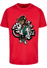 Herren T-Shirt mit Graffiti-Sprayer Aufdruck