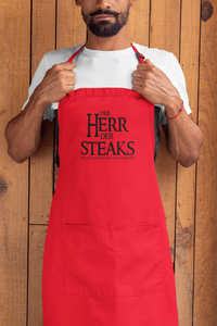 Grill-Schürze für Männer mit Spruch Der Herr der Steaks