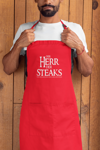 Grill-Schürze für Männer mit Spruch Der Herr der Steaks