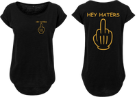 Frauen Long Shirt Hey Haters