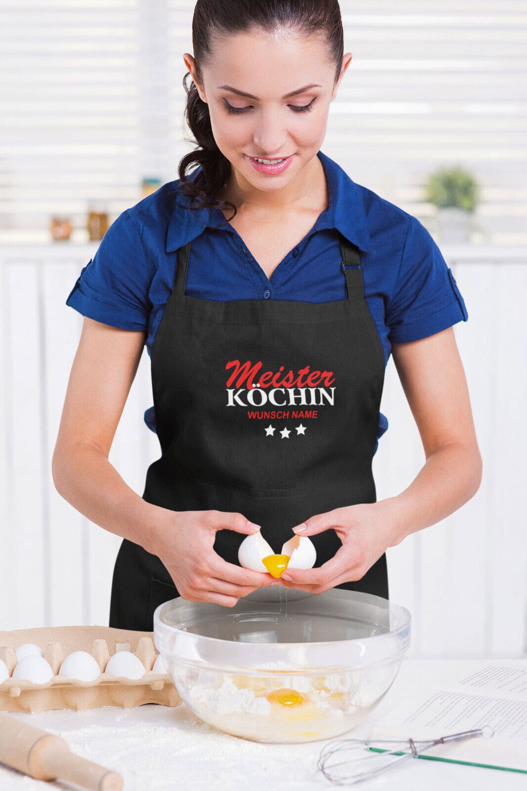 Kochschürze Meister Köchin mit Wunschnamen