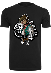 Herren T-Shirt mit Graffiti-Sprayer Aufdruck