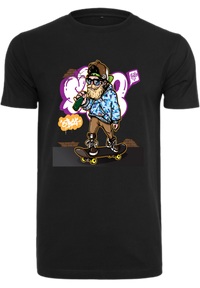 Herren T-Shirt mit lässigen Skateboardfahrer Aufdruck