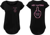 Frauen Long Shirt Hey Haters