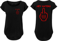 Frauen Long Shirt Hey Haters