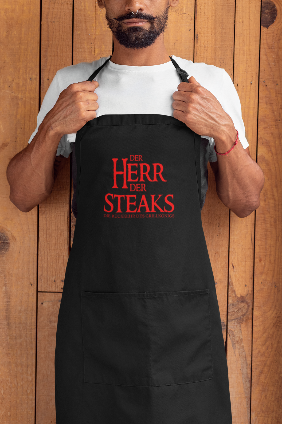 Grill-Schürze für Männer mit Spruch Der Herr der Steaks