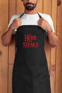 Grill-Schürze für Männer mit Spruch Der Herr der Steaks