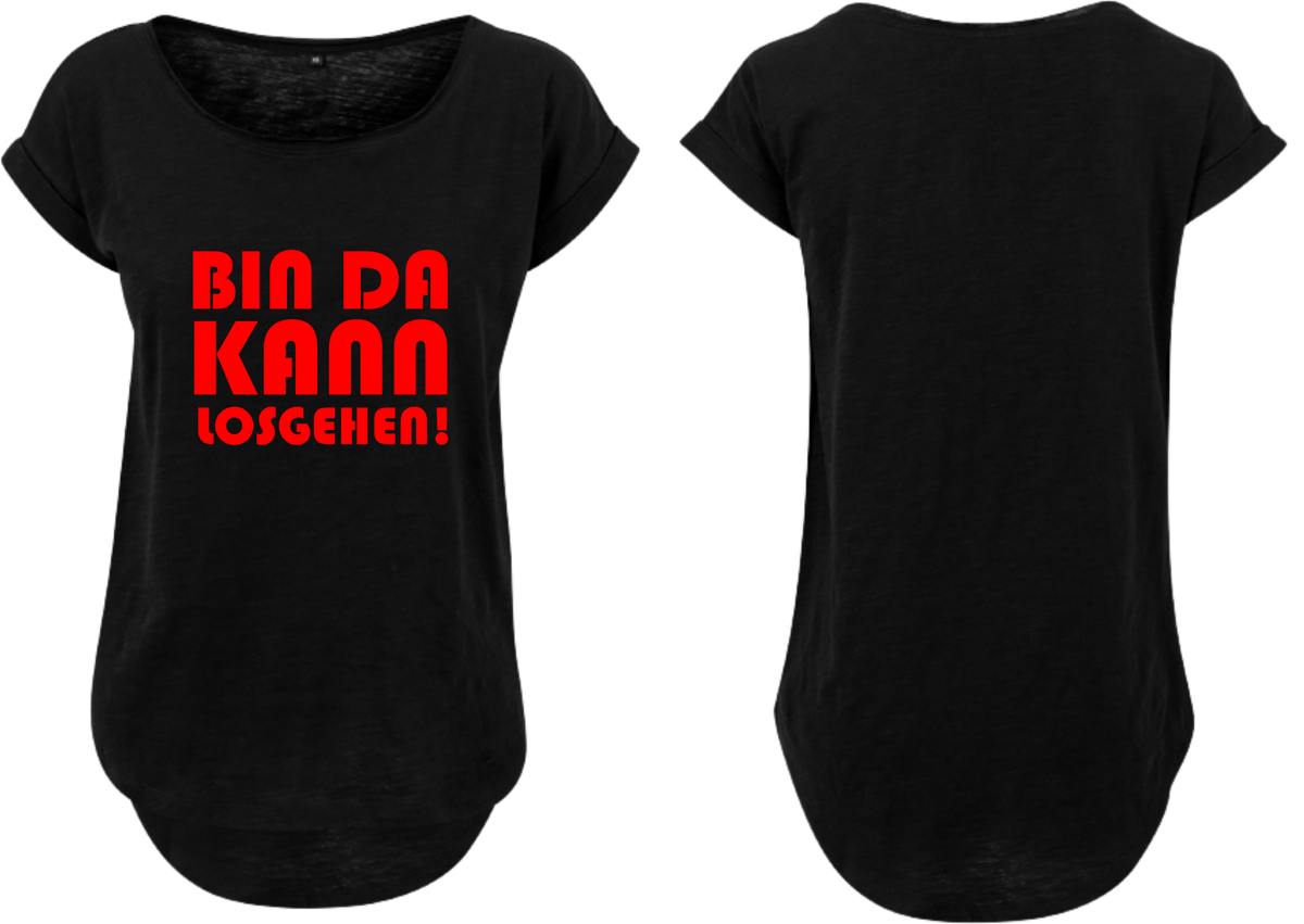 Frauen Long Shirt Bin da kann losgehen