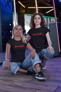 Beste Freunde Partner T-Shirt Set mit Blondie und Brownie Aufdruck