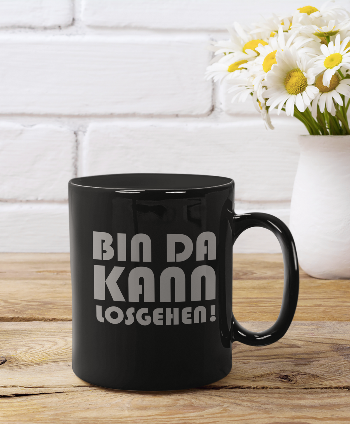 Tasse Bin da kann losgehen