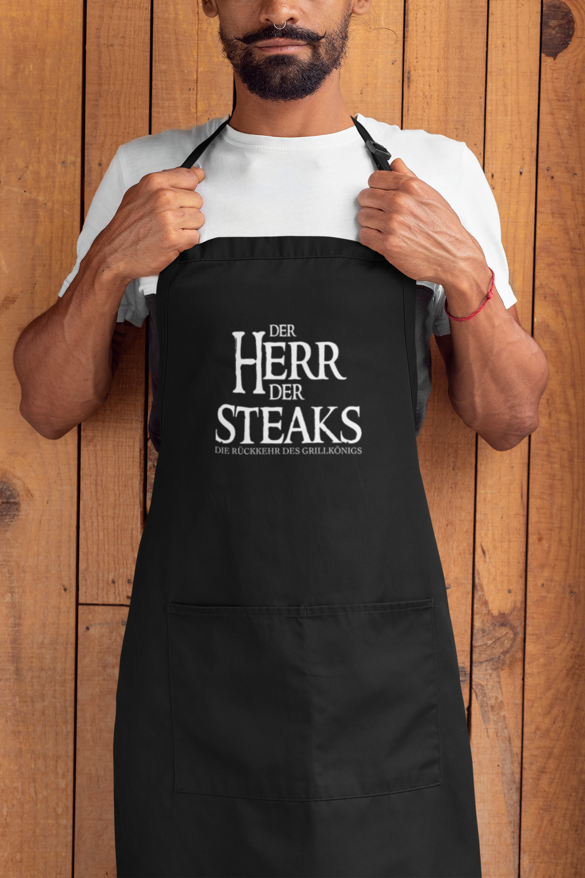 Grill-Schürze für Männer mit Spruch Der Herr der Steaks