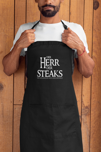 Grill-Schürze für Männer mit Spruch Der Herr der Steaks