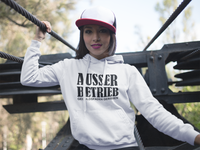 Frauen Hoodie Ausser betrieb